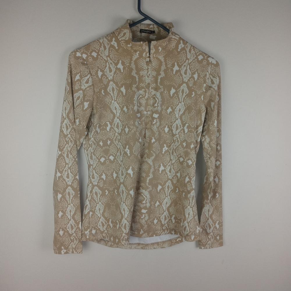 J. McLaughlin Isles Top In Mini Naja Print Size S